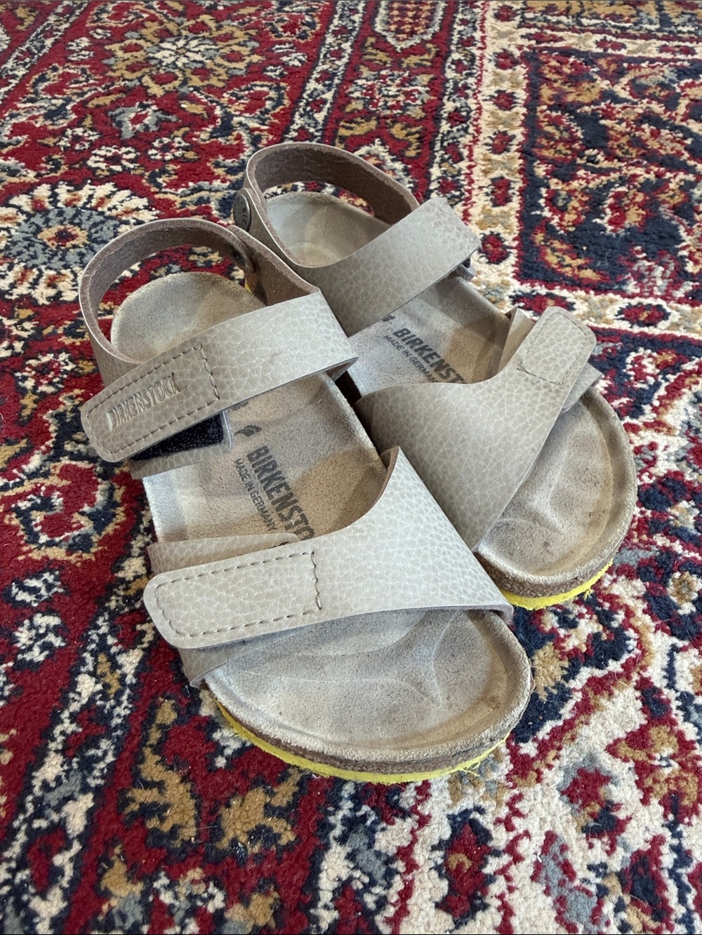 Birkenstock Kids Light Beige Double-Strap Sandals